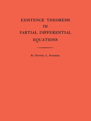 cover image of Existence Theorems in Partial Differential Equations